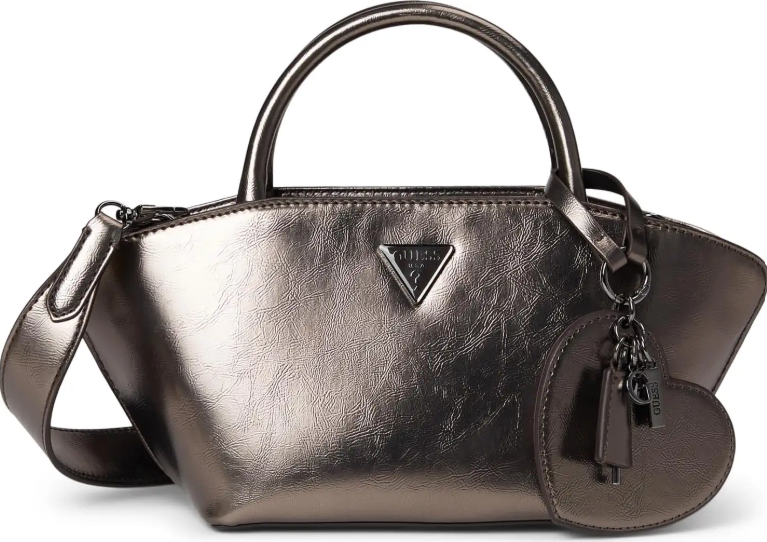 GUESS Bolena Mini Satchel, Pewter Color