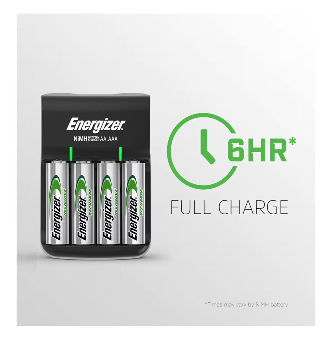 Energizer Recharger for AA or AAA Batteries. Comes with Unit + 2x AA