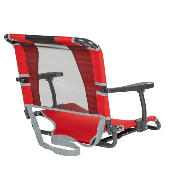 GCI Outdoor Big Comfort Stadium Seat With Armrests and Back Support for Bleachers, Red