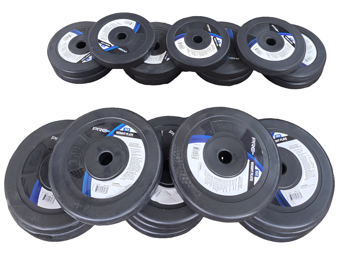 165 LBS Cement Filled Plastic Weights 1" Center