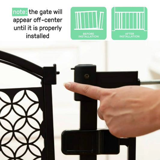Ingenuity The Doorway 48W Series Safety Pet and Baby Gate, 28.5'-48' Wide, 36' Tall - Grey