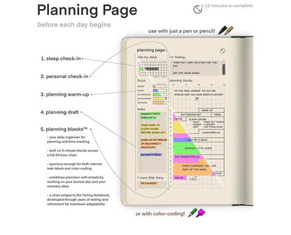 Tuning Notebook, Self-Help, Daily Log Journal Planner