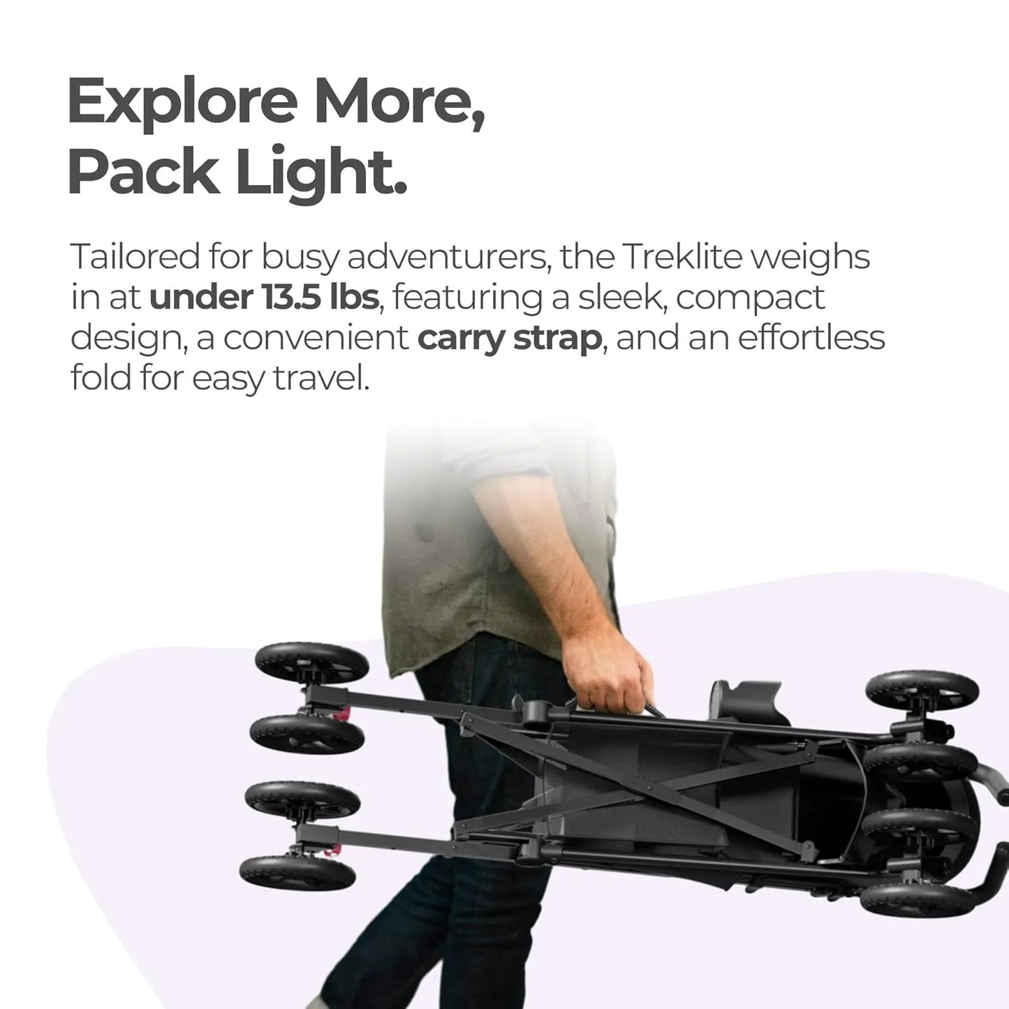 Moma and Baby Trek Lite Umbrella Stroller, Peach