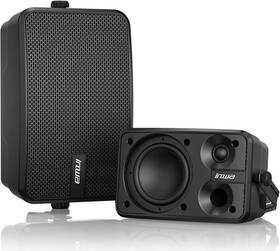 MWAU MZ-622 Bluetooth Wall-Mounted Speaker, 2-Pack, Black