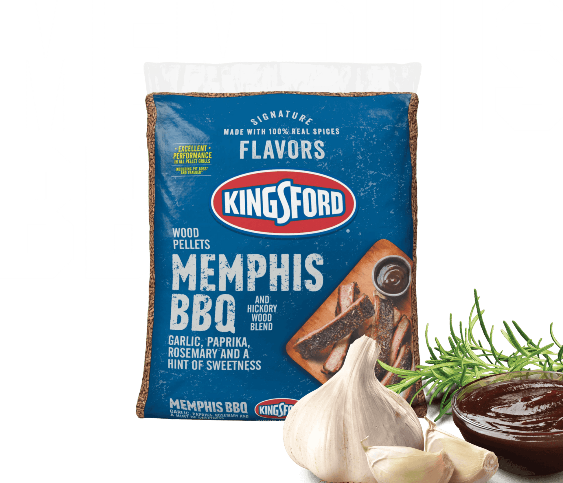 Kingford Signature Flavors Hardwood Pellets Memphis BBQ, 17lb Bag - Lima Deals