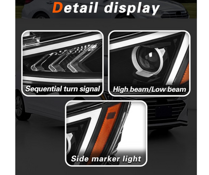 TODO Headlights Assembly Compatible with 2019 202O HyundaiElantra Driver and Passenger Side 92101-F3500 92102-F3500