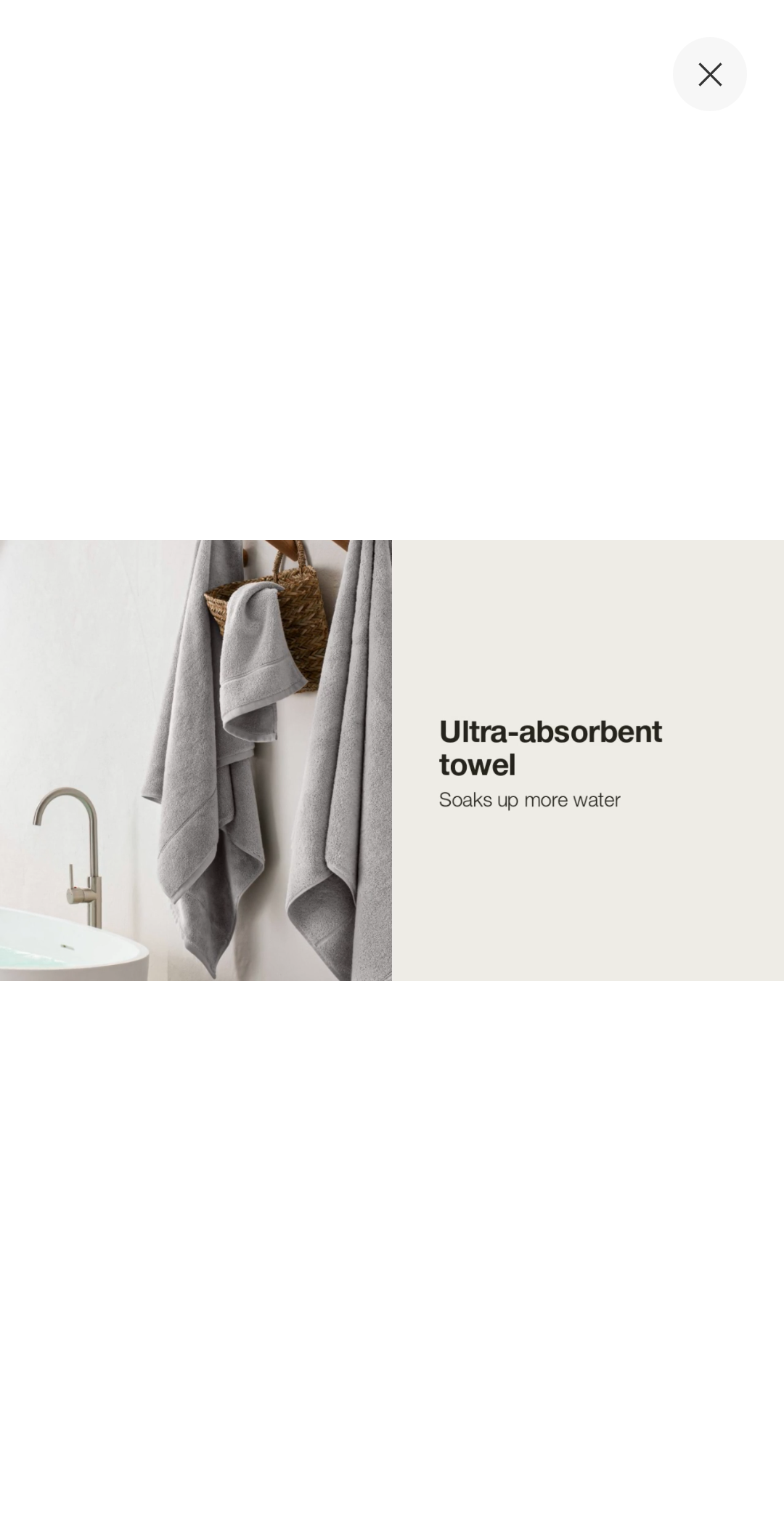 Casaluna Cotton Modal Large Bath Towel, 56"x32", Light and/or Dark Gray