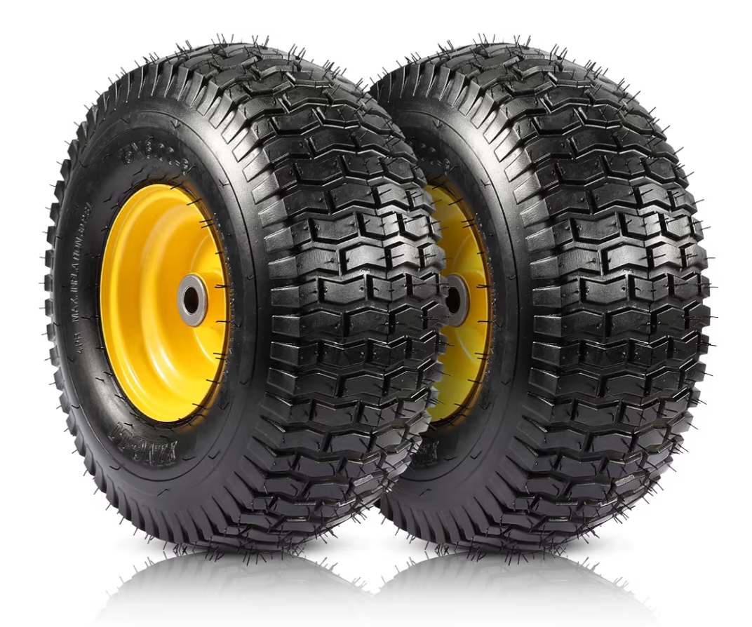 2PC 20x10.00-8 Tubeless Tires and Wheels for Riding Mowers, Lawn Tractors, & Garden Equipment
