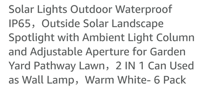 Solar Landscape Spotlight 6-pack