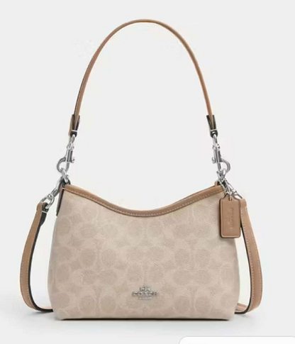 COACH laurel small shoulder bag in signature canvas