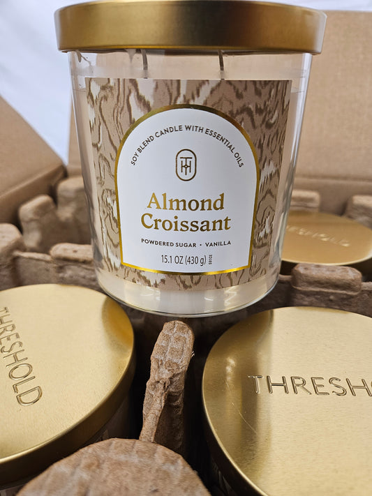 4 Pack -Threshold Almond Croissant Candle