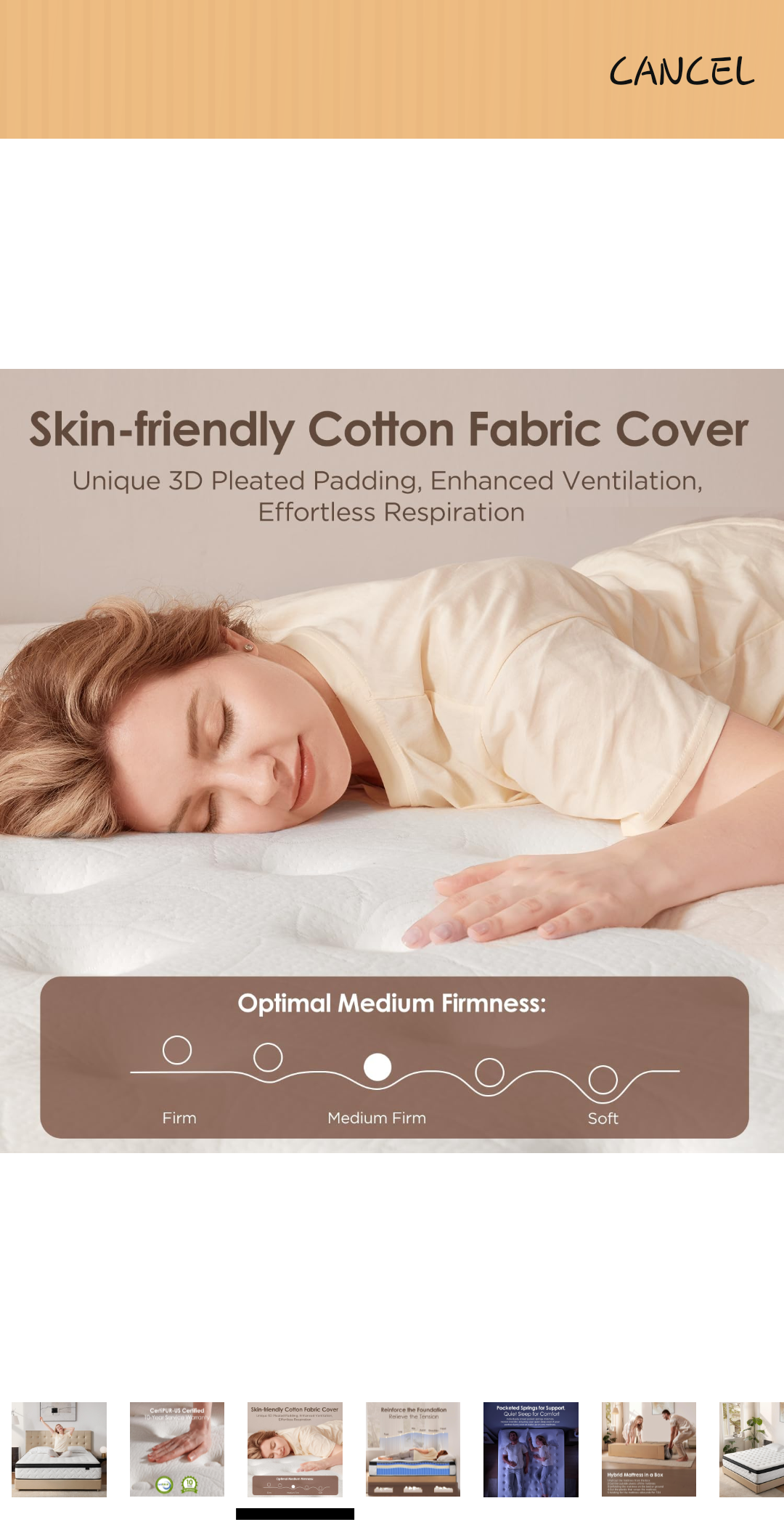Bed-in-a-Box Hybrid Medium-Firm 12" Queen Memory Foam Mattress