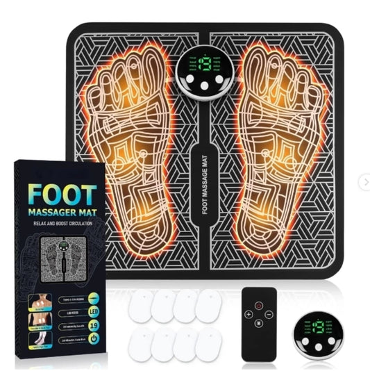 NEWDAY EMS Foot Massage Mat – TENS Muscle Relaxation Pad w/ Remote Control