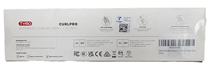Tymo CurlPro Automatic Rotating Curling Iron 1 1/4" Platinum Metallic Gray