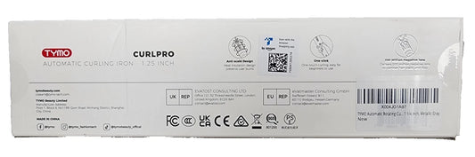 Tymo CurlPro Automatic Rotating Curling Iron 1 1/4" Platinum Metallic Gray