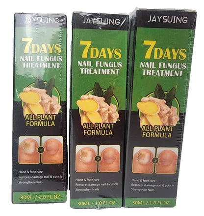 3x 7-Day Toenail Fungus Treatment – Extra Strength Repair for Discolored Nails