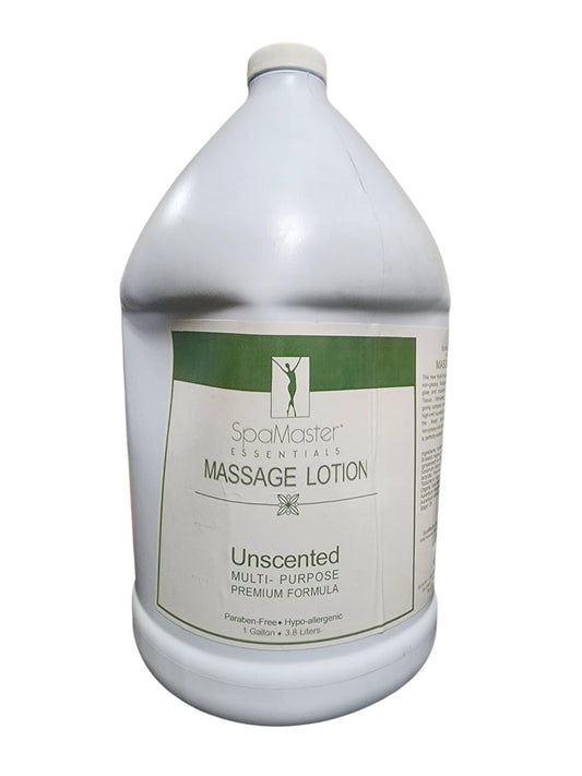 SpaMaster Essentials Massage Lotion- Unscented- 1 Gallon Jug