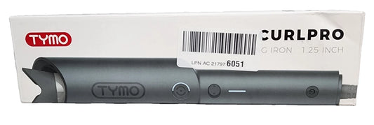 Tymo CurlPro Automatic Rotating Curling Iron 1 1/4" Platinum Metallic Gray
