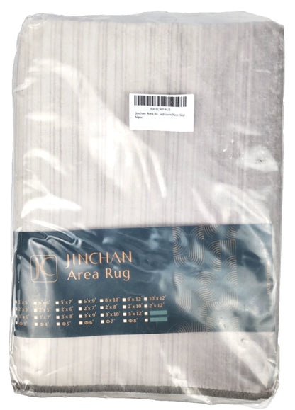 Jinchan 2'x3' Washable Doormat Rug, Grey Accent Rug