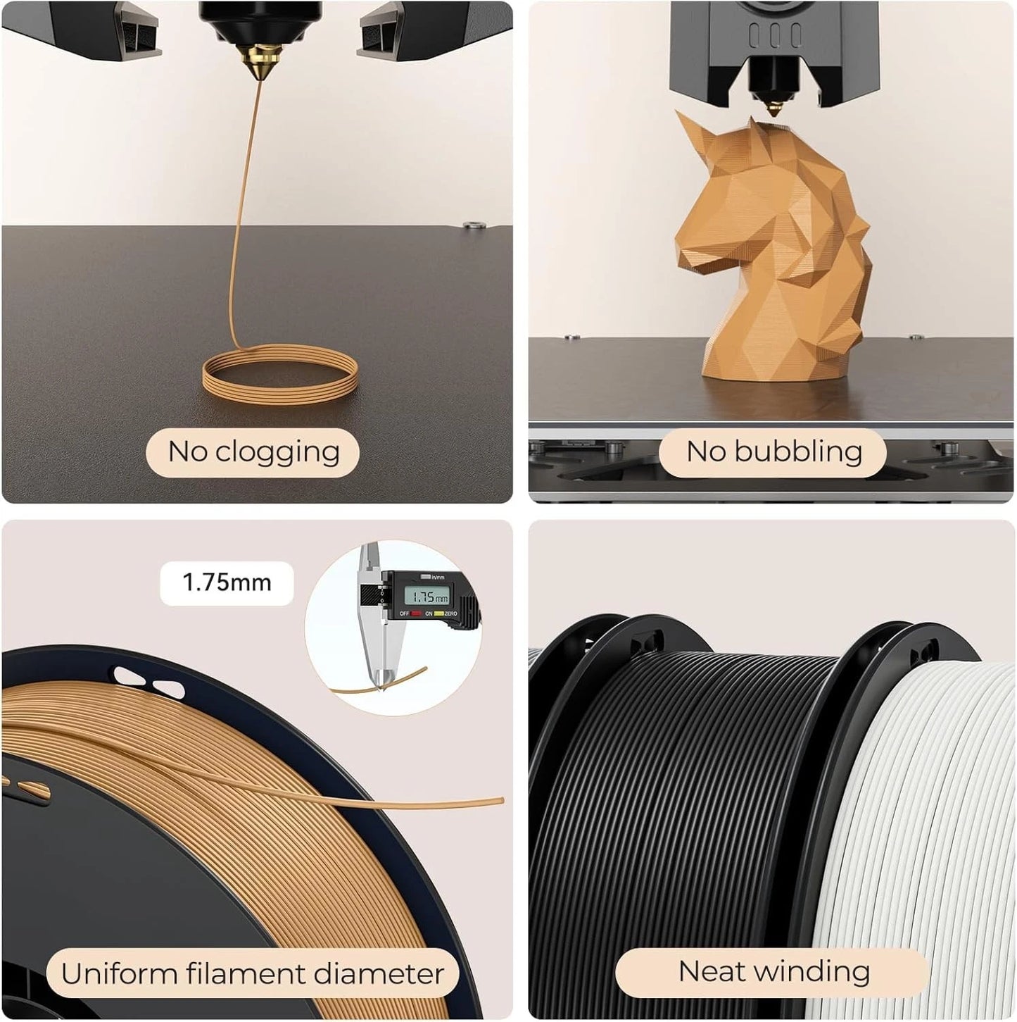 Creality Soleyin Ultra PLA Filament 1.75mm White 1kg